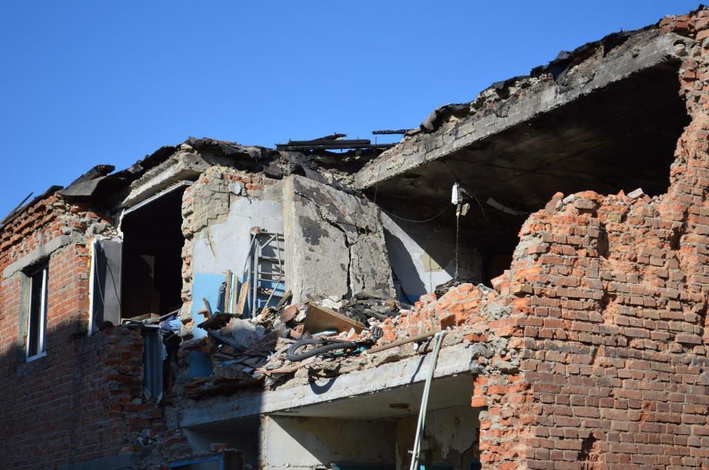 Гуртожиток в Супрунівці, який найбільше постраждав від ворожого удару – будуть відновлювати