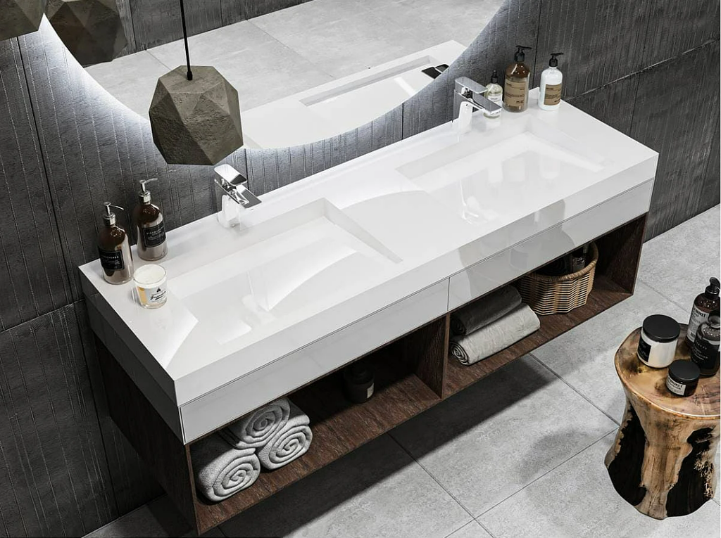 Подвійний умивальник – функціональне та практичне рішення для дому