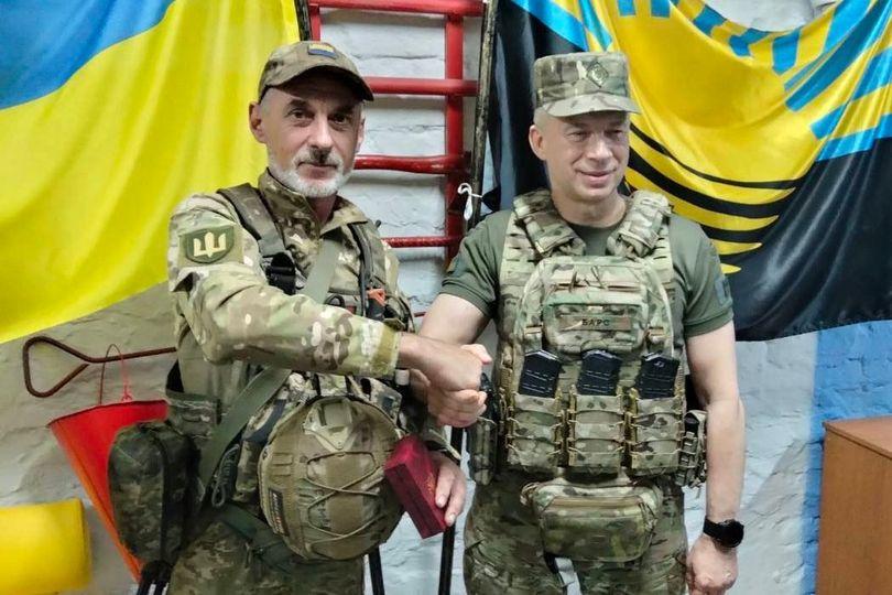 Військовослужбовець з Полтавщини отримав нагороду від Сирського