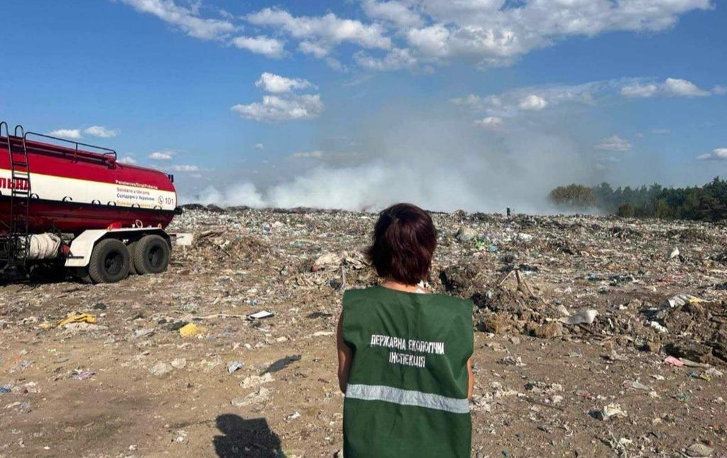 У Полтаві знову горіло Макухівське сміттєзвалище