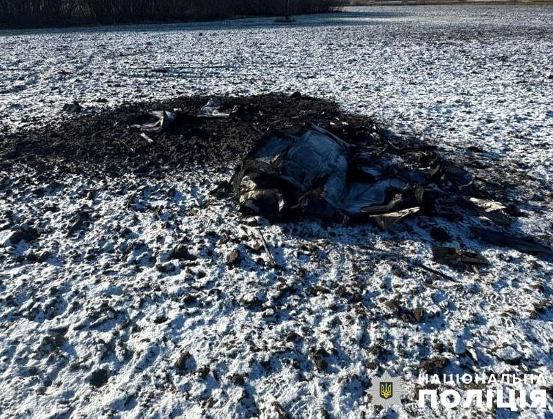 На Полтавщині знешкоджували уламки ворожих БпЛА