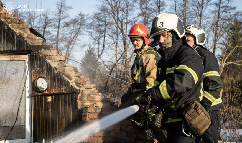 У Полтаві горів житловий будинок