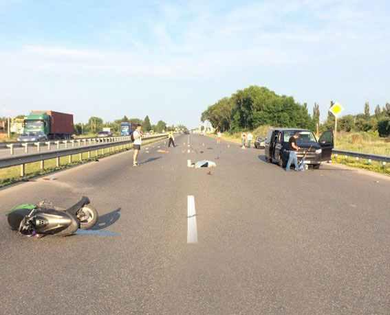 ДТП на Полтавщині: загинув водій скутера