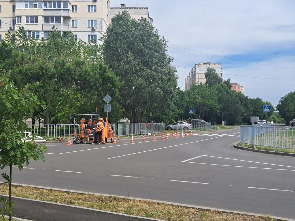 У Полтаві оновлять дорожню розмітку на 10-ти вулицях