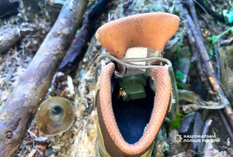 У Полтаві виявили гранату в черевику біля парку «Перемога»