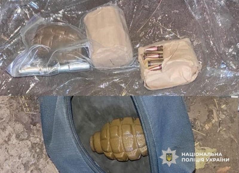 На Миргородщині у чоловіка знайшли гранату та боєприпаси