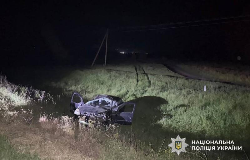 ДТП на Полтавщині: легковик злетів у кювет, одна людина травмована