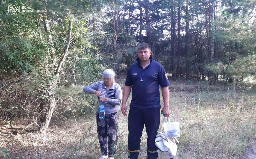 На Полтавщині рятувальники допомогли знайти жінку, яка заблукала в лісі