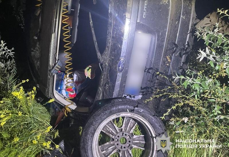 ДТП на Полтавщині: легковик злетів з дороги і перекинувся, серед постраждалих діти
