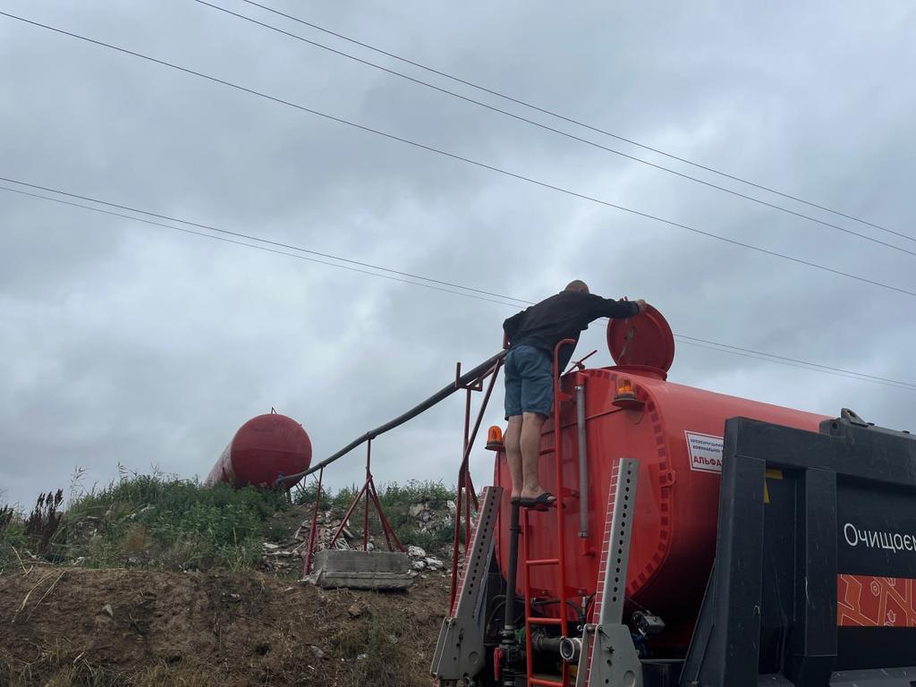 На Полтавському сміттєзвалищі з'явився резервуар для гасіння пожеж