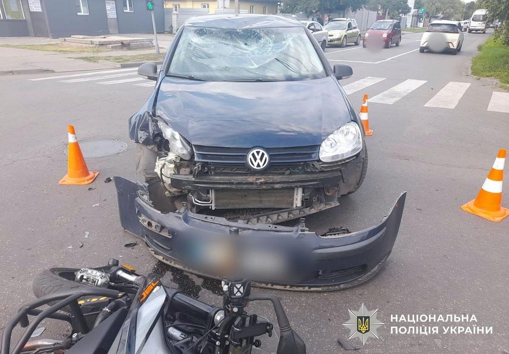 У Полтаві легковик збив 35-річного мотоцикліста