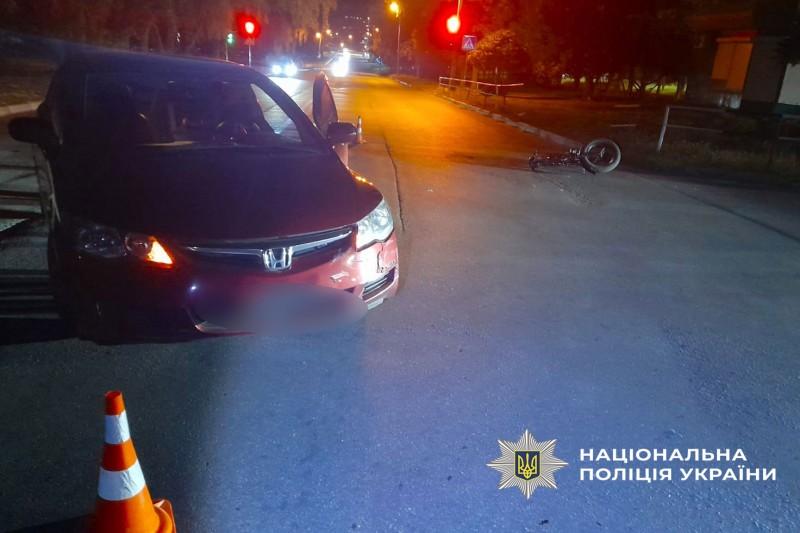 У Полтаві зіткнулися авто й велосипед: постраждав 57-річний чоловік