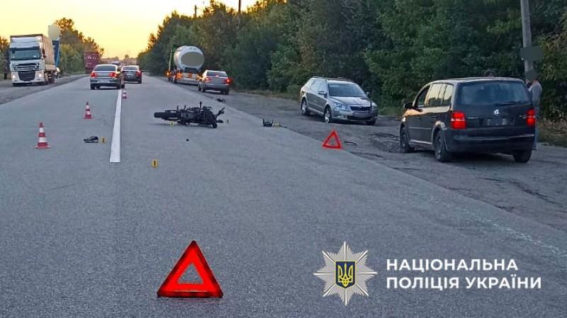На Полтавщині сталась ДТП за участі 15-річного мотоцикліста