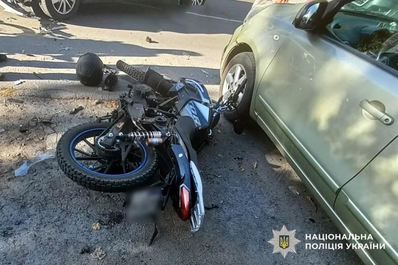 У Миргороді в ДТП постраждав 15-річний мотоцикліст