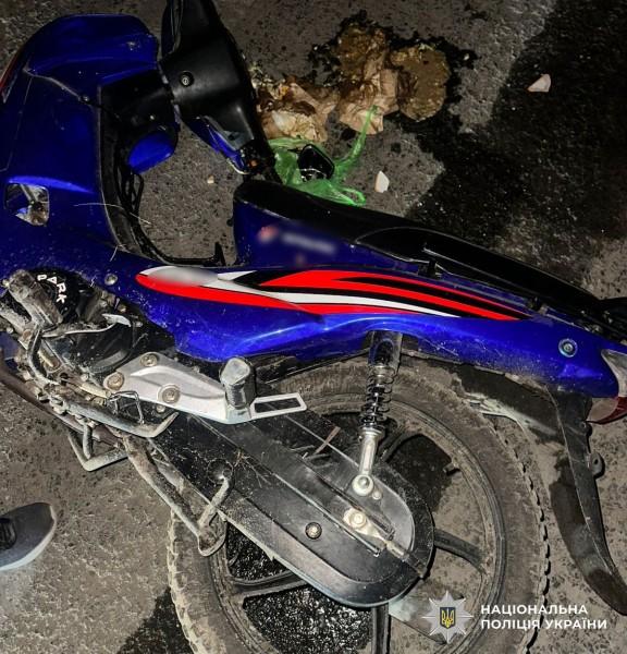 На Полтавщині перевернувся мотоцикл: двоє осіб постраждали