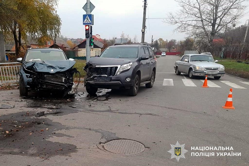 Потрійна ДТП у Полтаві: одна людина травмована