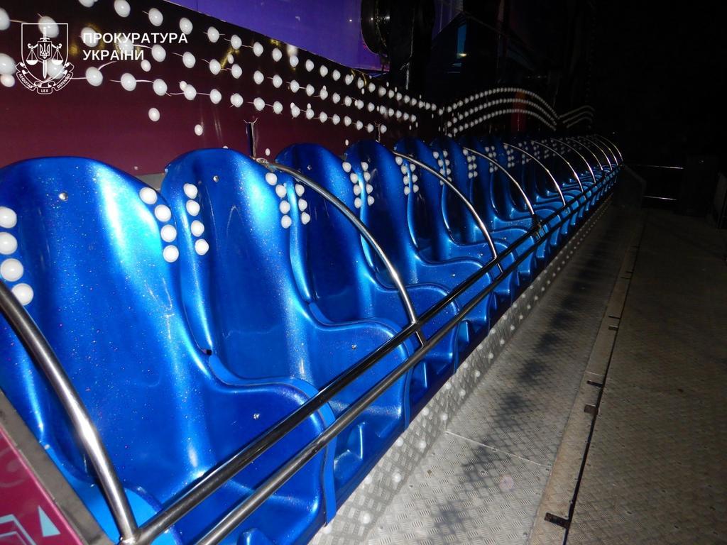 У Кременчуці під час роботи атракціону відкрився поручень безпеки: дві дівчини випали