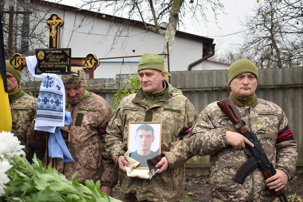 Велика Багачка попрощалася з військовослужбовцем Юрієм Гришком