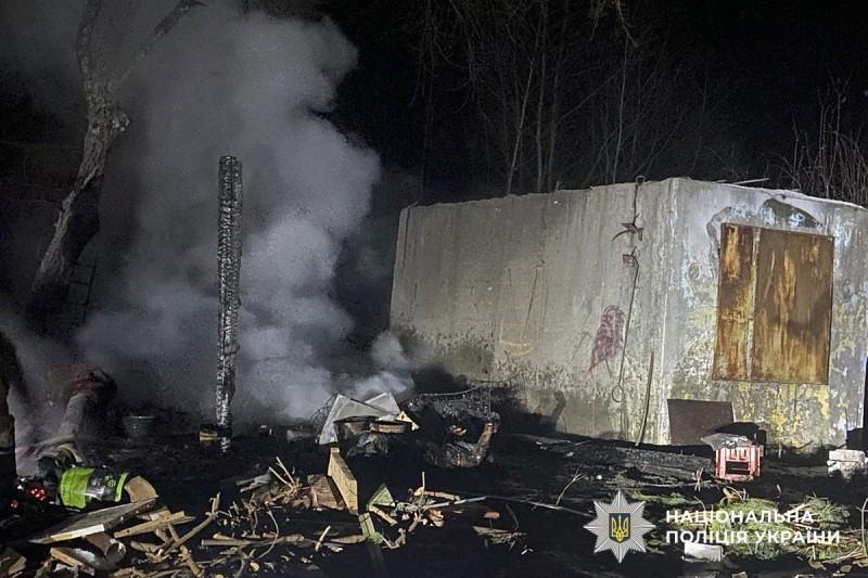 Нічна пожежа на Полтавщині завершилась загибеллю чоловіка