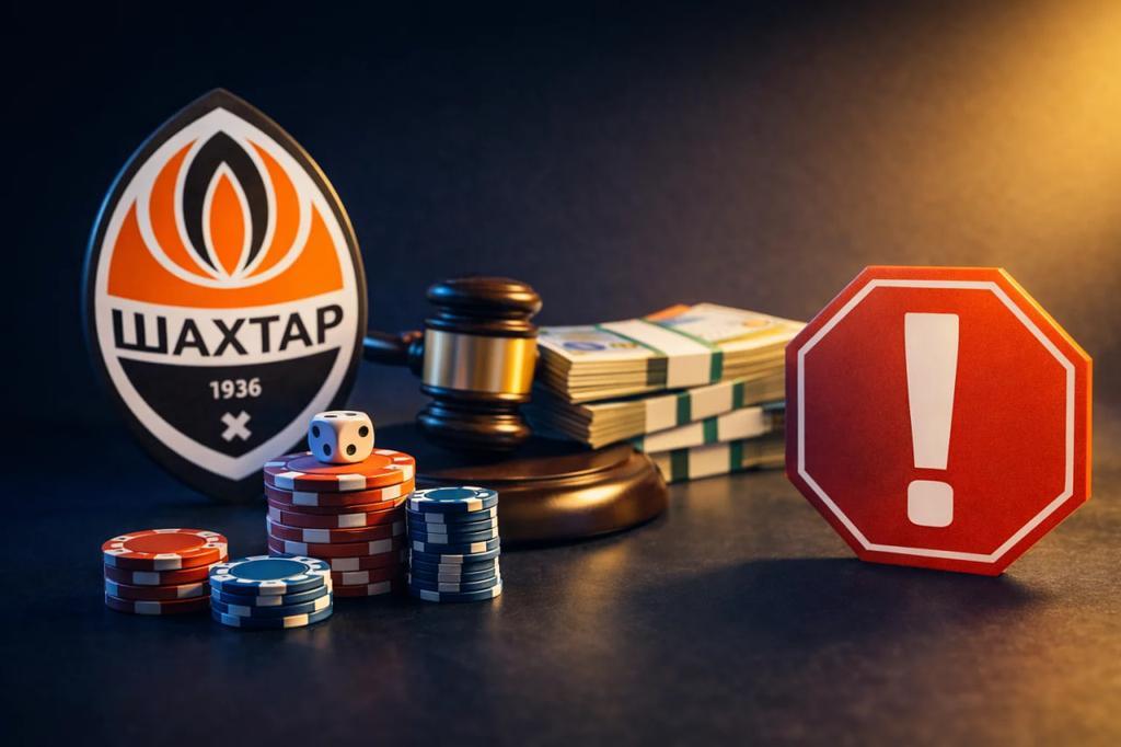  ФК «Шахтар» оштрафували на 5 мільйонів за рекламу казино