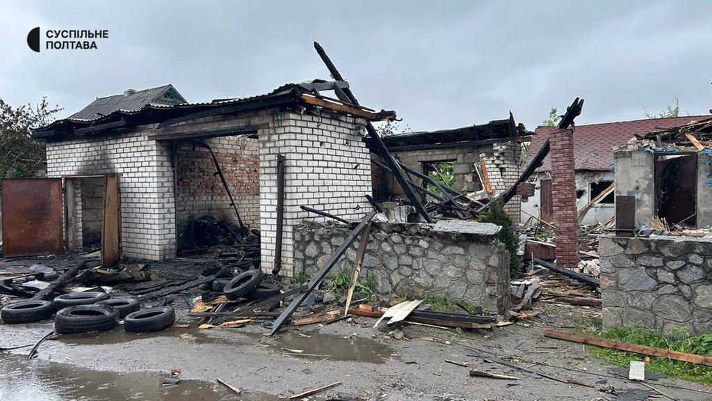 Через атаку та негоду у Полтавськвй області чатина жителів без газопостачання та світла