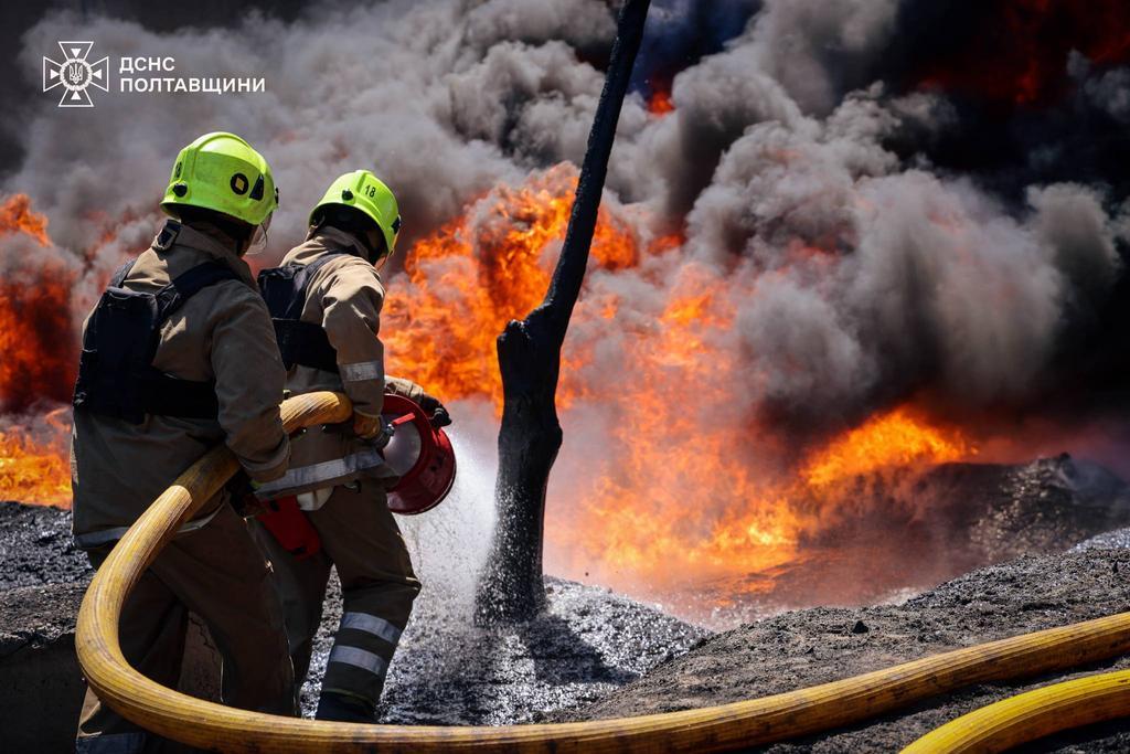 На Полтавщині внаслідок атаки дронів пошкоджено підприємство та інфраструктуру