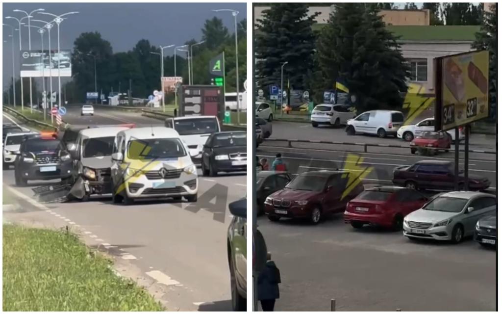 Поліцейська погоня у Розсошенцях: втікач пошкодив службове авто