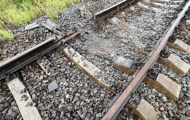 На Полтавщині після атаки дронів пошкоджену залізничну колію
