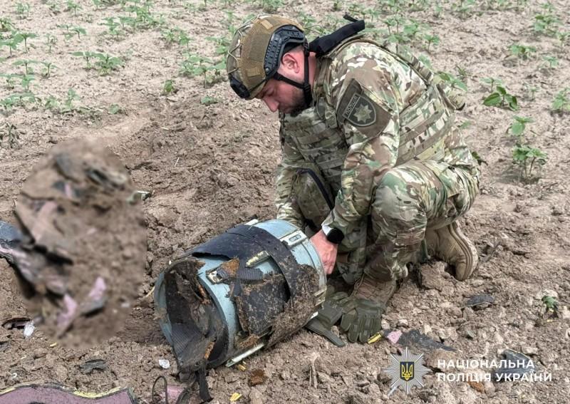 Вибухотехніки знешкодили нерозірвану бойову частину дрона на Полтавщині