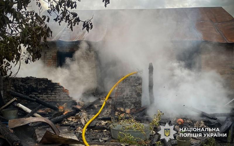 На Полтавщині під час пожежі в літній кухні загинув 59-річний чоловік