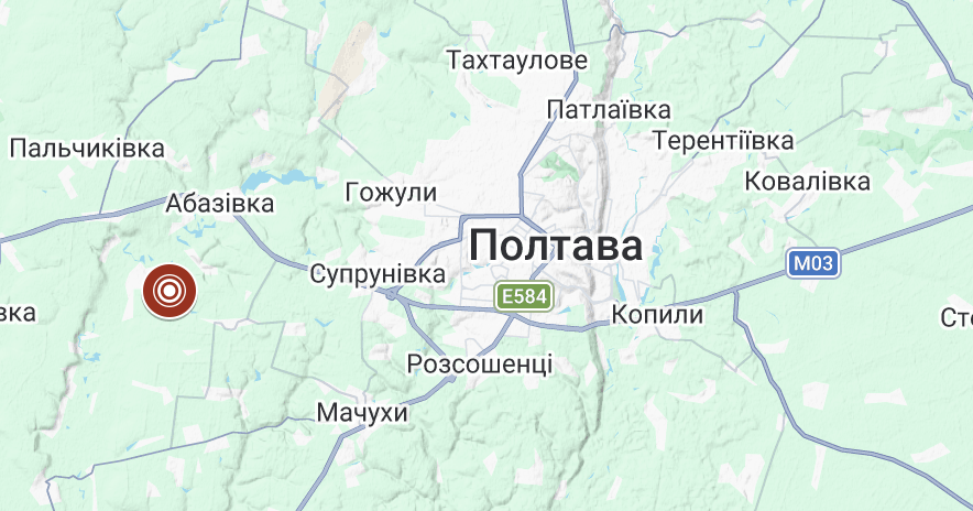 На Полтавщині стався землетрус магнітудою 4,2 бала
