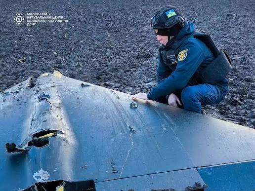 На Полтавщині зафіксували падіння ворожих БпЛА з бойовими частинами