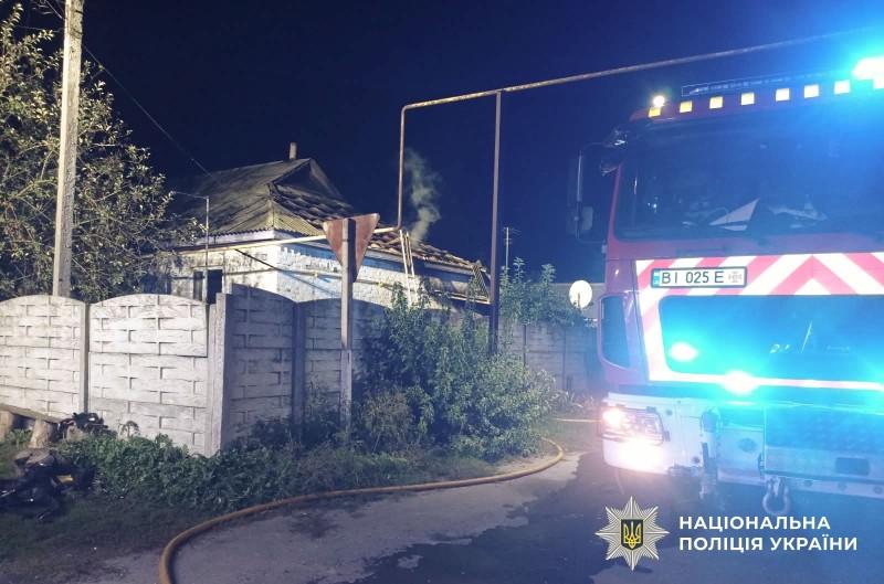 У Кременчуцькому районі в палаючому будинку виявили тіло чоловіка