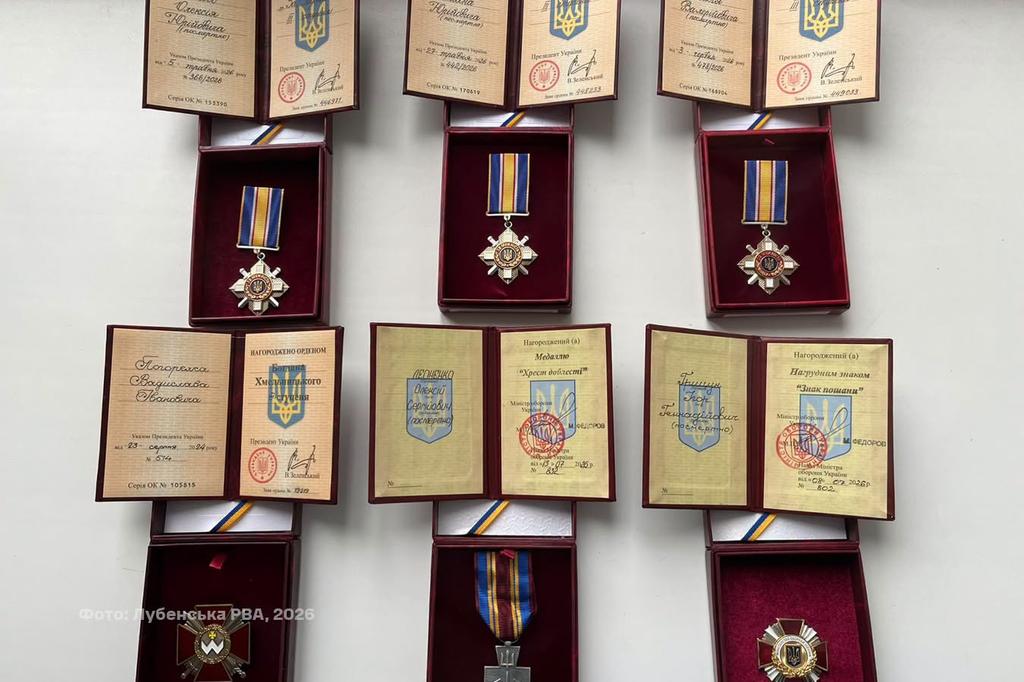 На Полтавщині родинам шістьох полеглих військових передали посмертні нагороди