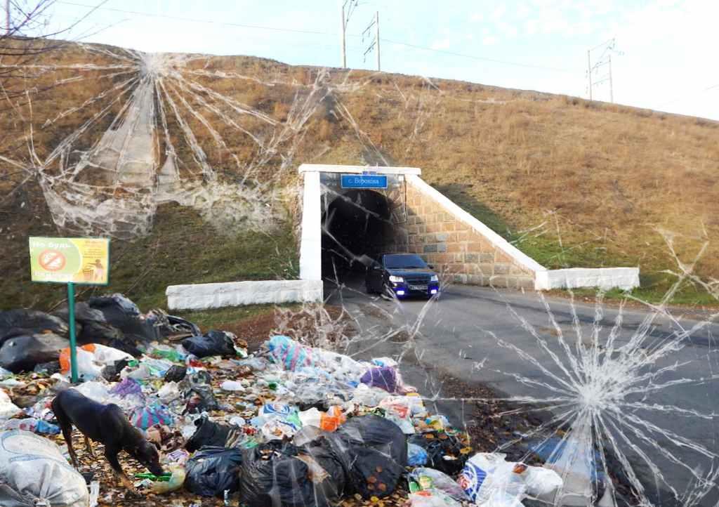 У селищі на околиці Полтави поцупили ліхтарі та утворюють нове сміттєзвалище