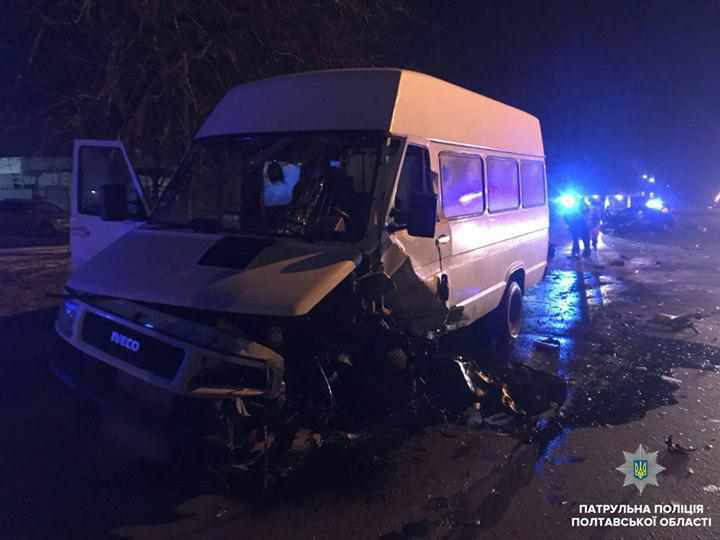 Аварія у Полтаві: водій після скоєння ДТП напився