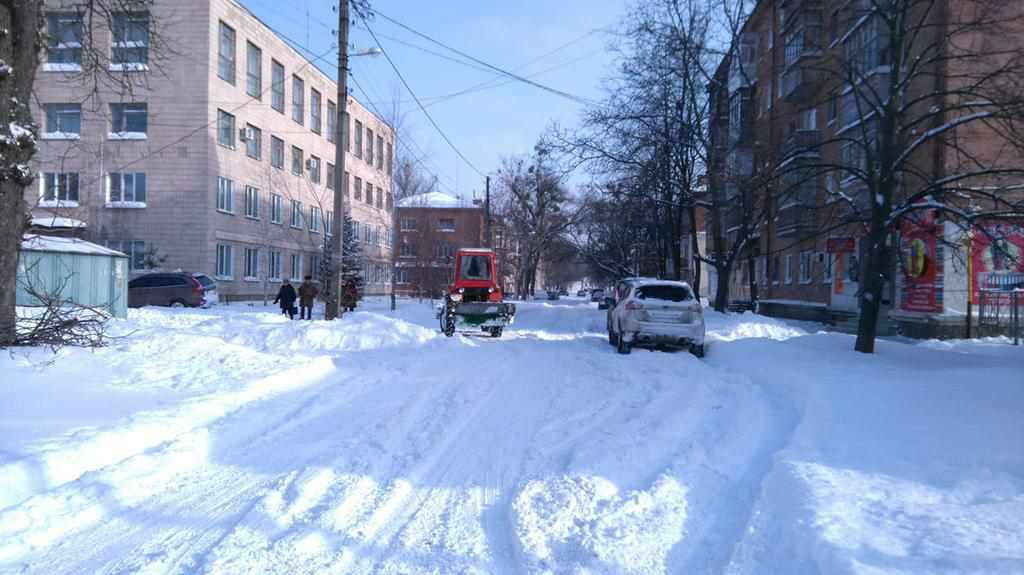 Полтавські вулиці після нічного снігопаду. ФОТО