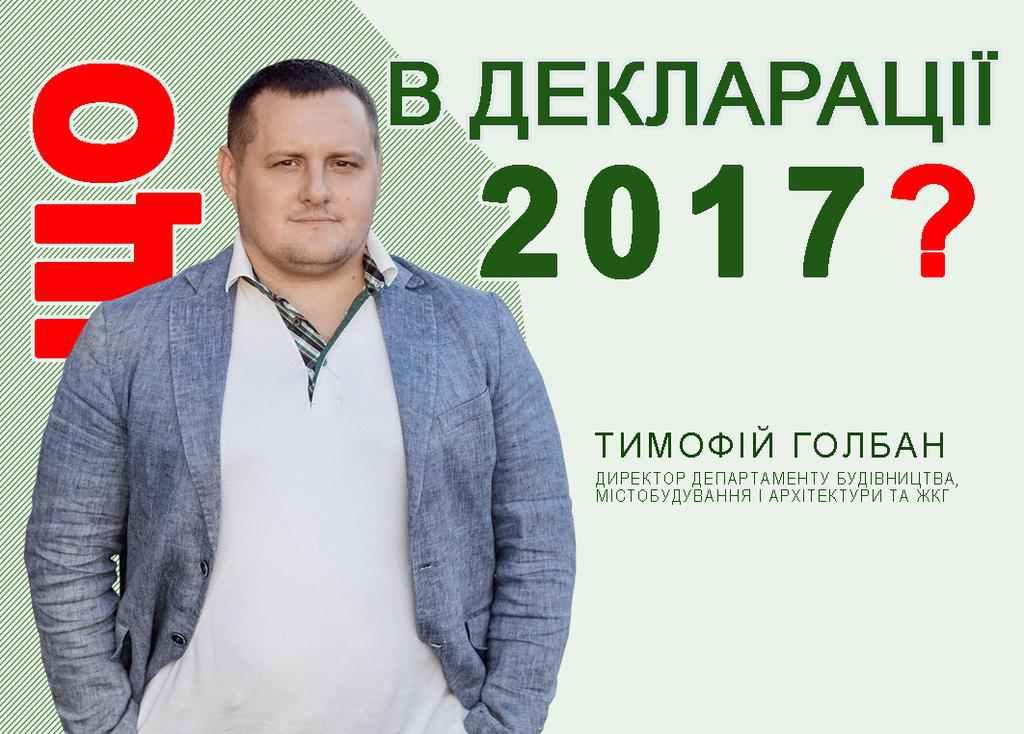 Головний «будівельник» Полтавщини Голбан вкладає у криптовалюту, а його дружина придбала автомобіль. ІНФОГРАФІКА