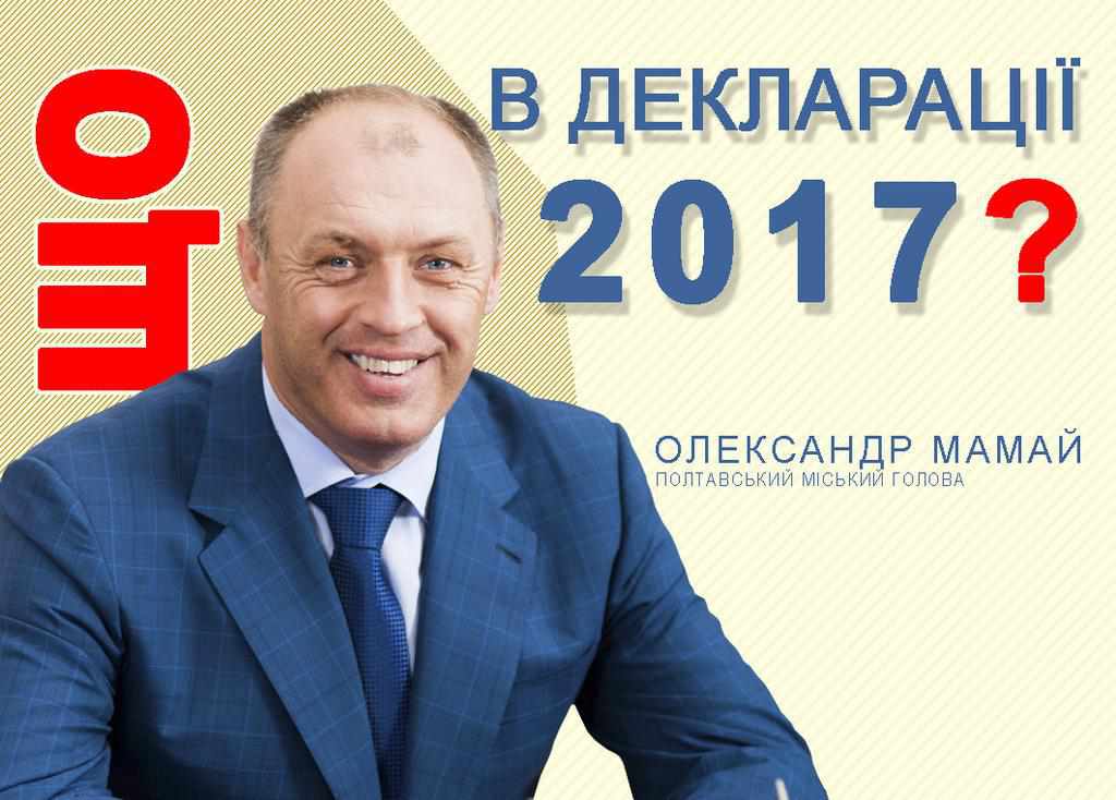 Міський голова Полтави Мамай купив «раритетний» автомобіль, а от житла не має досі. ІНФОГРАФІКА