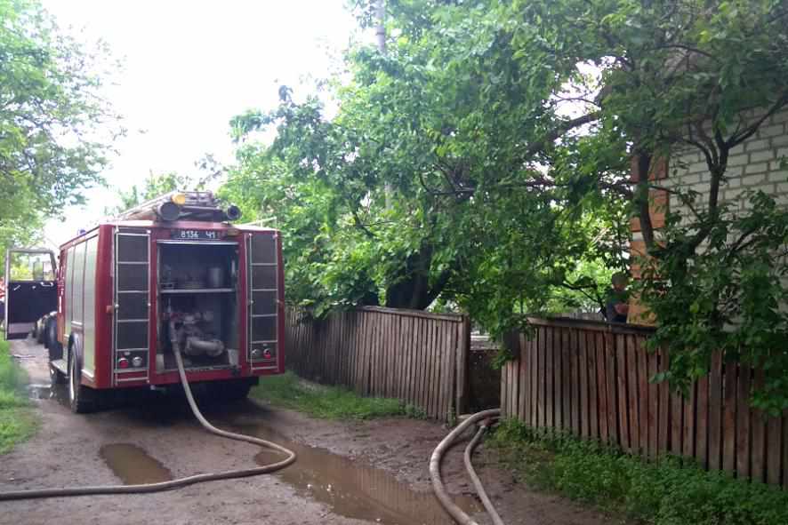 У пожежі на Полтавщині ледь не загинули двоє людей. ФОТО