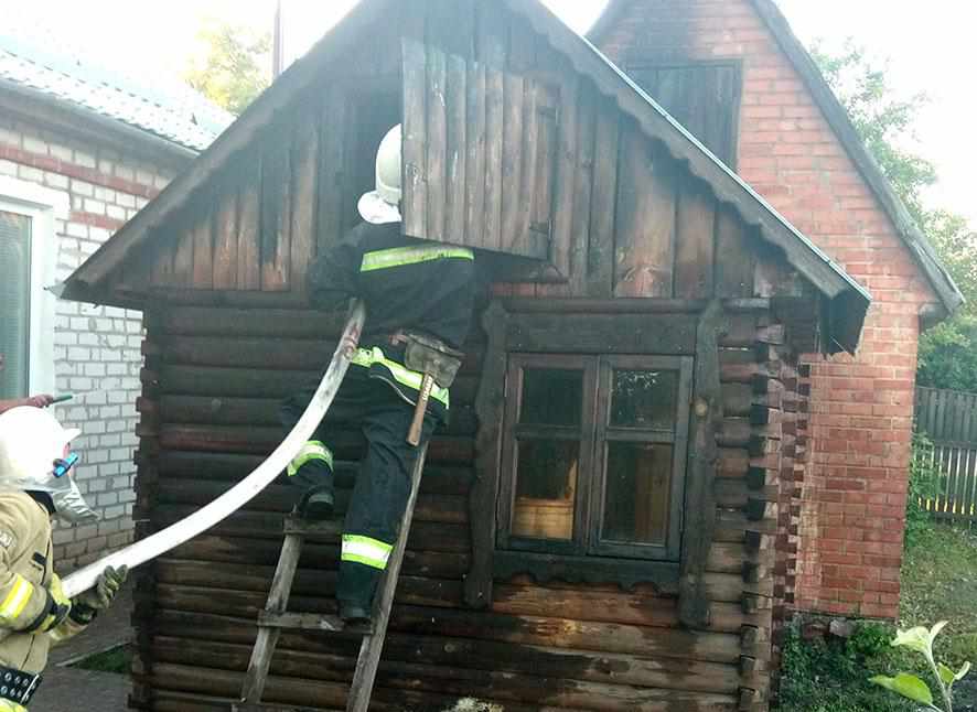На Полтавщині горіла приватна лазня 