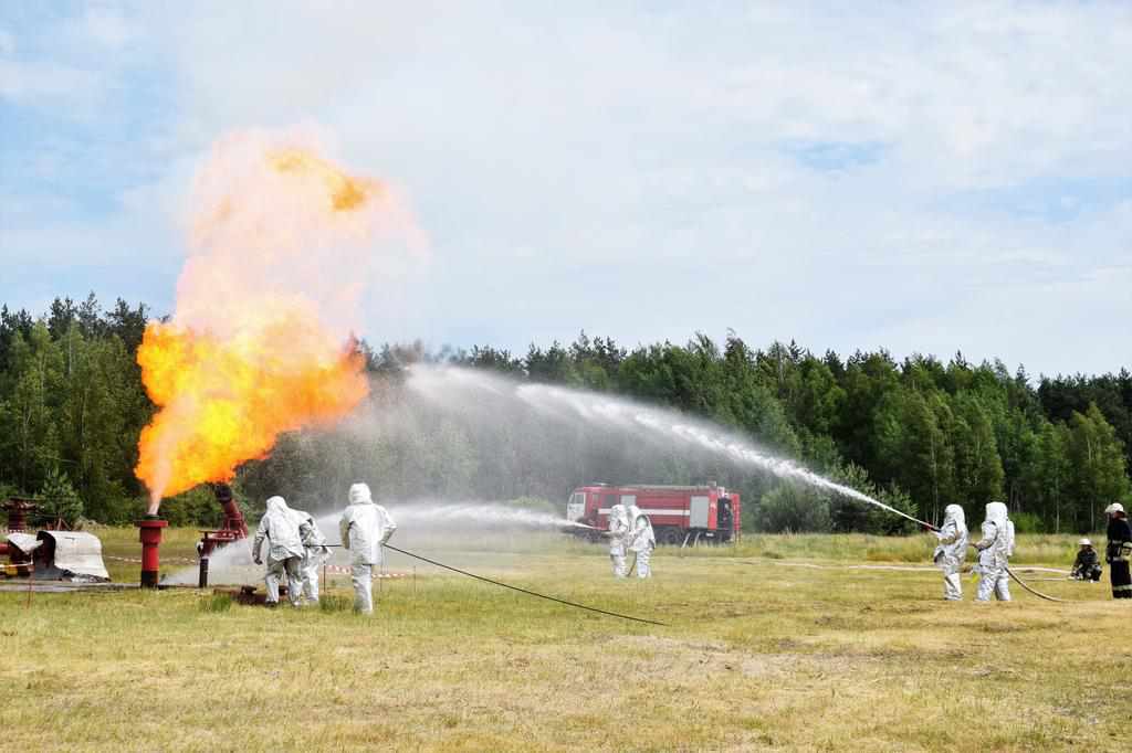 Полтавська воєнізована частина ПАТ «Укрнафта» провела масштабні навчання. ФОТО