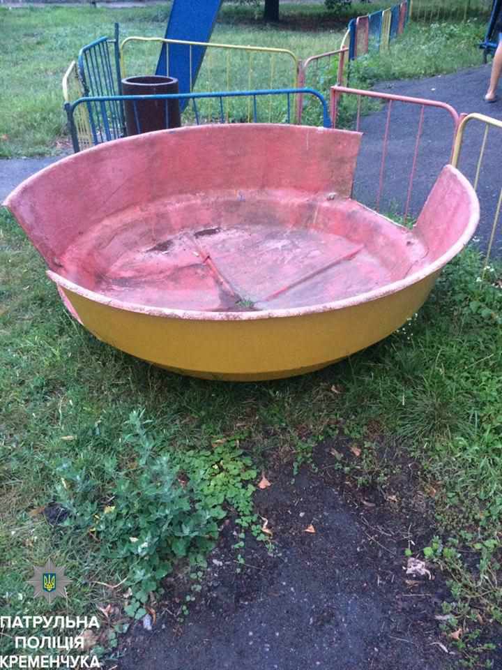 На Полтавщині діти намагалися вкрасти кабіну з «Чортового колеса»