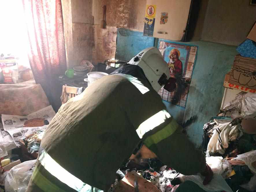 У Полтаві в мікрорайоні Алмазний горіла квартира