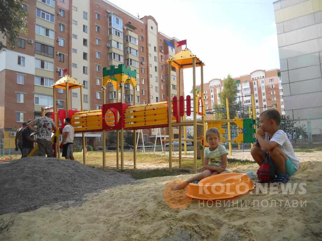 Дитячі майданчики, ігрова арена й перший моторик-парк у Полтаві : на Леваді реалізують проекти Бюджету участі